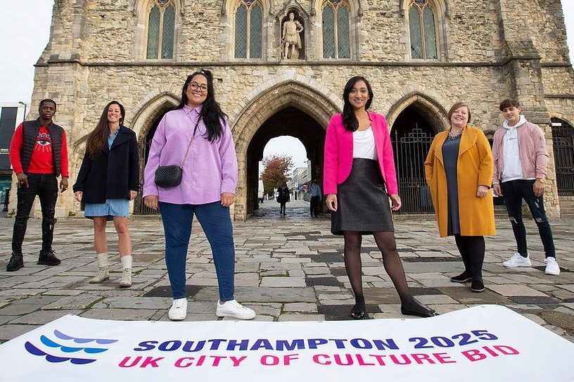 Launching Southampton's City of Culture 2025 bid with Tyrone, Zoie Golding, Shelina Permalloo, Claire Whittaker and Warbz